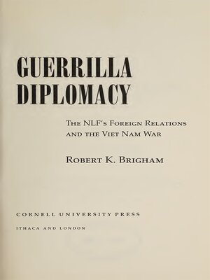 cover image of Guerrilla Diplomacy